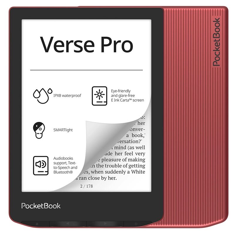 Электронная книга PocketBook РВ634 Verse Pro Red PB634-3-WW от компании Admi - фото 1