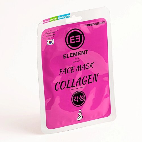 ELEMENT Тканевая маска для лица с коллагеном для чувствительной кожи 25.0