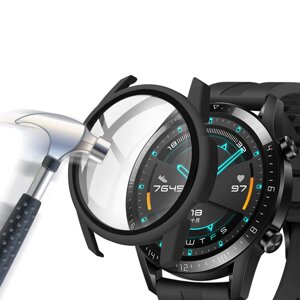 ENKAY PC матовые часы Чехол крышка часов закаленное стекло 9H протектор экрана для часов Huawei GT 2 46 мм