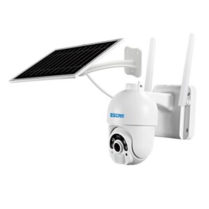 ESCAM QF250 1080P Облачное хранилище ВАЙ ФАЙ Батарея PIR Тревога Dome IP камера С панелью Солнечная Полноцветное ночное