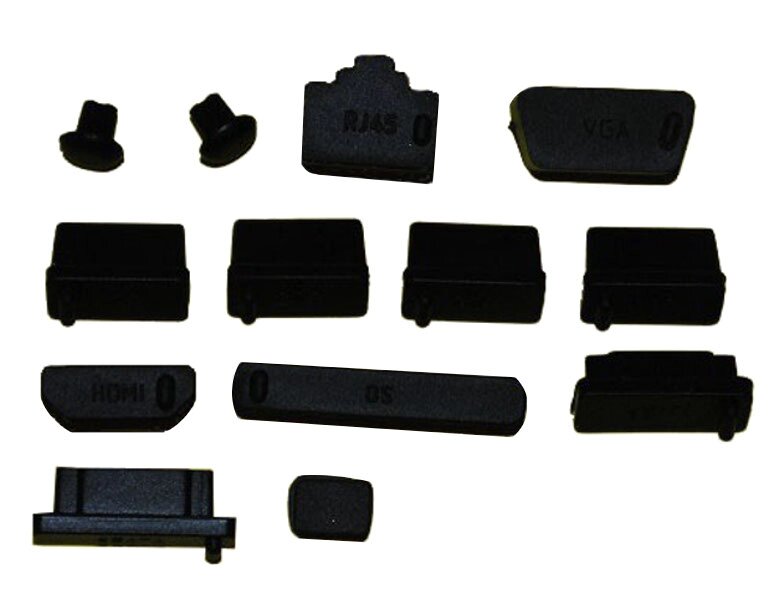 Espada IEEE1394 Заглушки для портов USB/VGA/HDMI/Audio/SD/eSata/RJ45 Black от компании Admi - фото 1