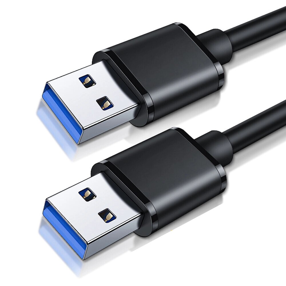 ESSAGER USB-кабель-удлинитель «папа-папа» USB3.0 Core Провод 0,5 м/1M/2 м длинный кабель для передачи данных для ноутбук от компании Admi - фото 1