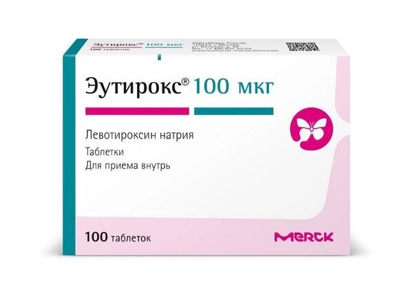 Эутирокс таблетки 100мкг 100шт от компании Admi - фото 1
