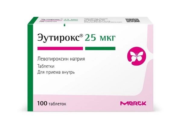 Эутирокс таблетки 25мкг 100шт от компании Admi - фото 1