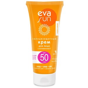 EVA SUN Солнцезащитный крем для лица с витамином Е SPF 50 50.0