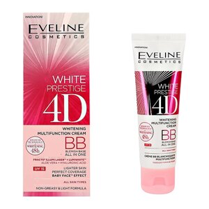 Eveline вв-крем для лица WHITE prestige 4D многофункциональный 50.0