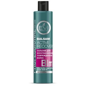 EVI PROFESSIONAL Бальзам-ополаскиватель "Активное восстановление" для поврежденных волос Professional Salon Hair Care Balsam Active Recover