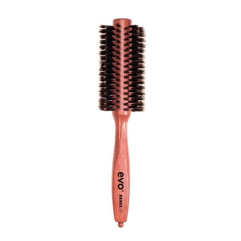 EVO [Брюс] Круглая щетка с натуральной щетиной для волос 22мм evo bruce 22 natural bristle radial brush от компании Admi - фото 1