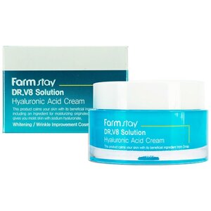 FARMSTAY Крем для лица с гиалуроновой кислотой DR. V8 Solution Hyaluronic Acid Cream