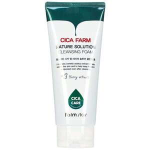 FARMSTAY Пенка для лица очищающая с центеллой азиатской Cica Farm Nature Solution Cleansing Foam