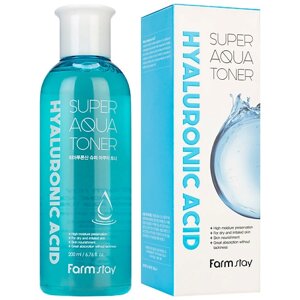 FARMSTAY Тонер для лица суперувлажняющий с гиалуроновой кислотой Hyaluronic Acid Super Aqua Toner