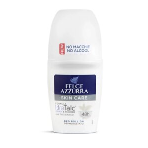 FELCE AZZURRA Шариковый дезодорант антиперспирант "Уход за кожей" с Белым чаем Skin Care Deo Roll On
