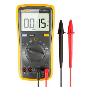 Fluke Digital Мультиметр 15B +AC/DC напряжение 4000 Ом, высокоточный автоматический портативный многофункциональный муль