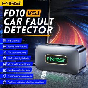 FNIRSI FD10 Авто Считыватель кодов сканера OBD2 Очистить ошибку OBD Диагностика Инструмент IOS Android BluetoothV5.1 Про
