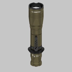 Фонарь тактический Armytek Dobermann Pro Magnet USB Olive (теплый свет) 1400 лм + 18650 (в комплекте)