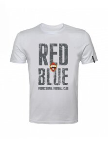 Футболка мужская "RED-BLUE", цвет серый (XXL)