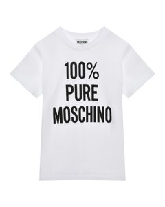 Футболка с принтом 100% Pure Moschino