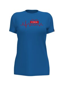 Футболка женская JOMA "CSKA в сердце" синяя (L)