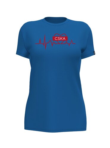Футболка женская JOMA "CSKA в сердце" синяя (XL)