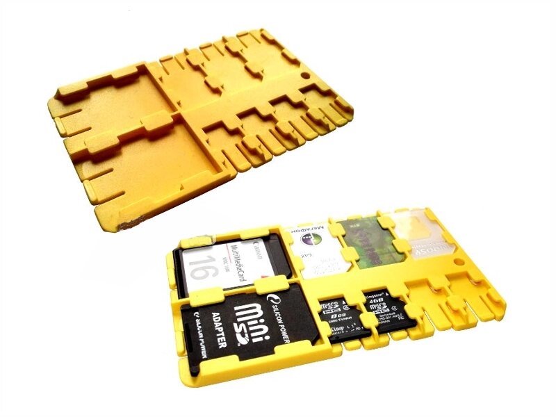 Футляр REFI Holder SD / microSD / SIM Yellow от компании Admi - фото 1