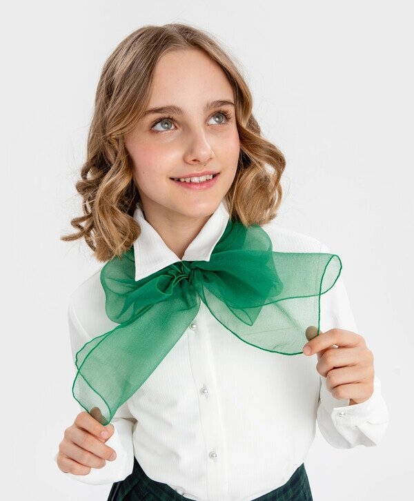 Галстук-бант для девочки зеленый Button Blue (One size) от компании Admi - фото 1