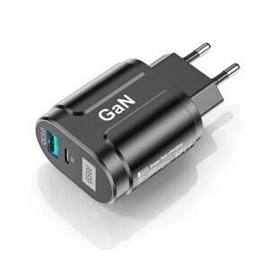 [Gan tech] услион 2-портовое зарядное устройство USB PD мощностью 65 вт 33 вт USB-C PD + 33 вт QC3.0 PD3.0 FCP AFC адапт