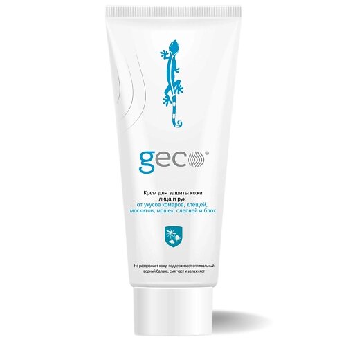 GECO Крем для защиты кожи лица и рук от укусов комаров, клещей, москитов 100 от компании Admi - фото 1