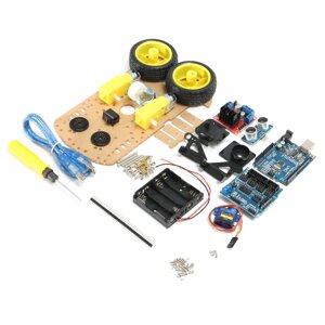 Geekcreit DIY L298N 2WD Ультразвуковой робот-робот Smart Tracking Moteur Авто Набор для Arduino - продукты, которые раб