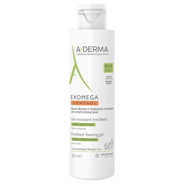Гель для сухой кожи пенящийся смягчающий Exomega Control A-derma/А-дерма фл. 200мл (C48202) от компании Admi - фото 1