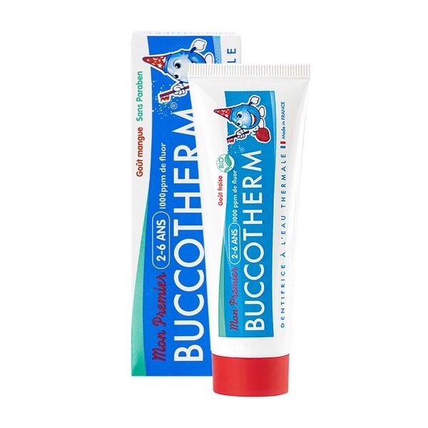 Гель-паста зубная с термальной водой вкус клубники для детей 2-6 лет Buccotherm 50мл от компании Admi - фото 1