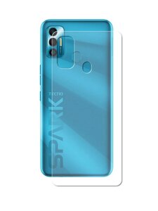 Гидрогелевая пленка LuxCase для Tecno Spark 7 0.14mm Back Transparent 86586