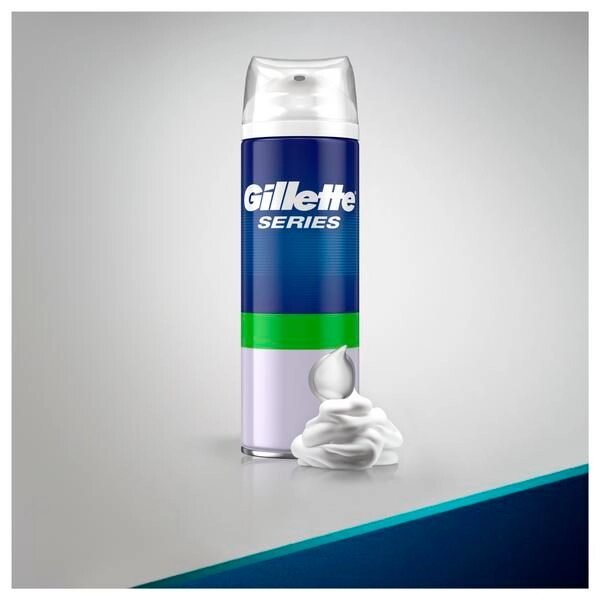 Gillette (Жиллетт) Пена для бритья Series Sensitive мужская для чувствительной кожи, 250мл от компании Admi - фото 1
