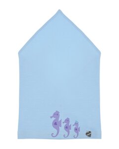Голубая косынка с принтом морские коньки Il Trenino