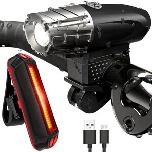 Горный велосипед с USB-зарядкой переднего света 300 люмен высокой яркости для ночного катания