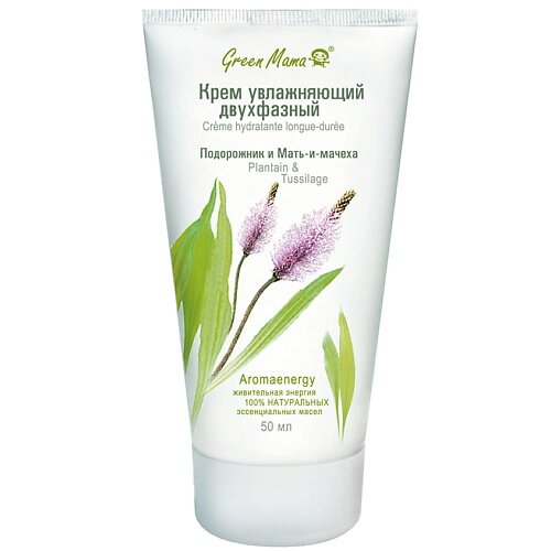 GREEN MAMA Крем увлажняющий двухфазный "Подорожник и Мать-и-мачеха" Aromaenergy