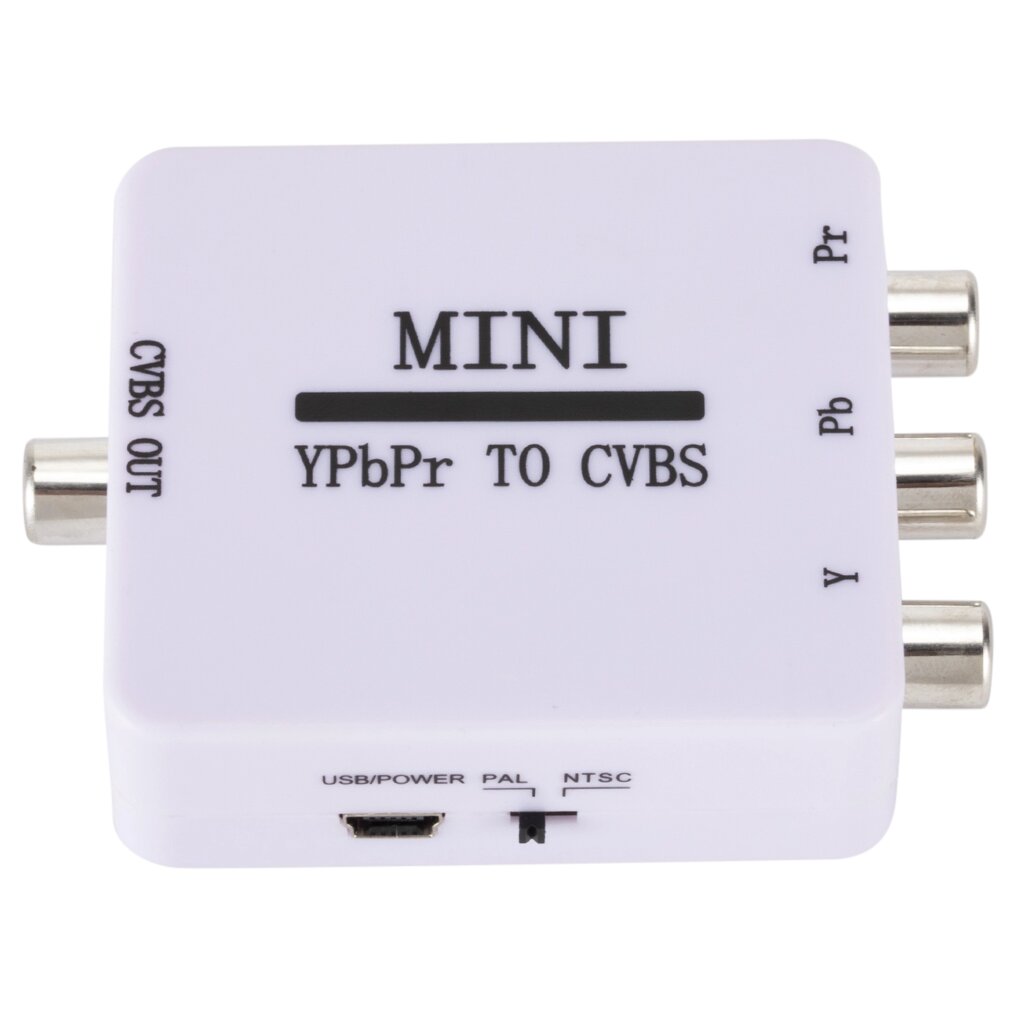 Grwibeou Mini YPbPr to CVBS Video Converter Adapter Разница в цвете с AV Converter 1080P для телевизора Проектор Монитор от компании Admi - фото 1
