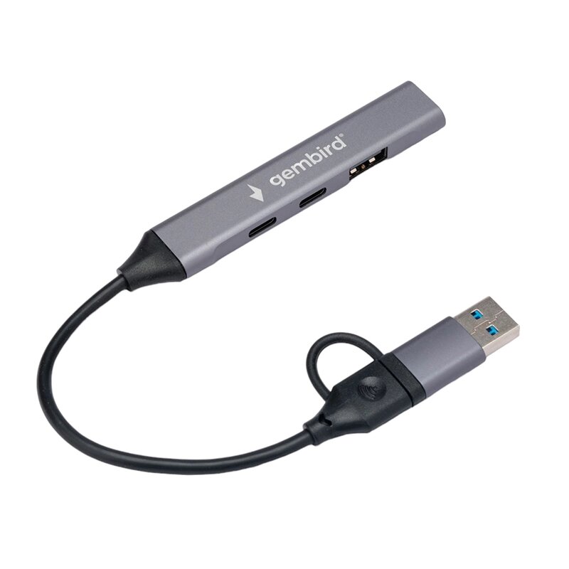 Хаб USB Gembird 2хType-C/1хUSB 3.0/1хUSB 2.0 UHB-C444 от компании Admi - фото 1