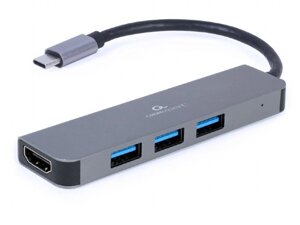 Хаб USB gembird cablexpert USB-C - 3xusb/HDMI A-CM-COMBO2-01