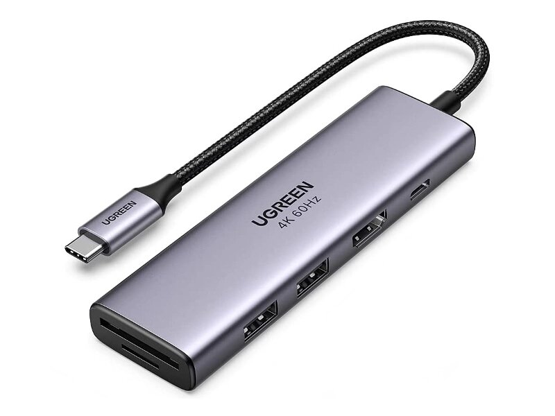 Хаб USB Ugreen 2хUSB 3.0/HDMI/TF/SD/PD 60384 от компании Admi - фото 1