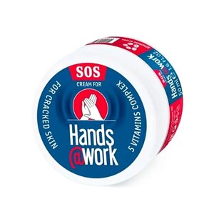 HANDS@WORK SOS Крем для рук регенерирующий (комплекс из 5 витаминов А, С, Е, В3 и В5) 50