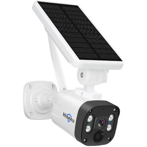 Hiseeu 3MP Беспроводная связь Security камера System Солнечная камера На открытом воздухе Беспроводная связь Батарея Pow