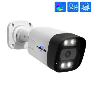 Hiseeu HB715-PA 4K 5MP POE IP камера Интеллектуальное ночное видение P2P Обнаружение движения Двустороннее аудио H. 265 В