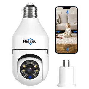 Hiseeu P03 3-мегапиксельная лампа IP камера Беспроводная PTZ-камера 2,4G На открытом воздухе Интеллектуальное приложение