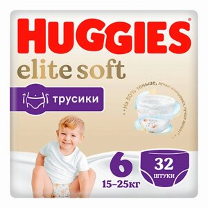 HUGGIES Подгузники трусики Elite Soft 15-25 кг 32.0