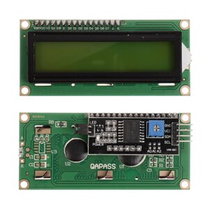 HW-060B 1602 LCD 5V Желто-зеленый экран IIC I2C Интерфейсный модуль 1602 LCD Дисплей Плата адаптера