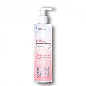 ICON SKIN Очищающий крем-гель для умывания c про- и пребиотиками Skinbiom 150