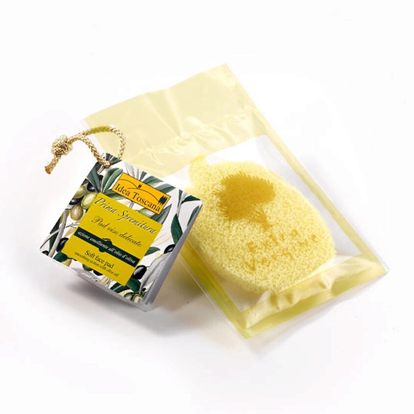 IDEA TOSCANA Косметическая губка для лица с оливковым маслом от компании Admi - фото 1