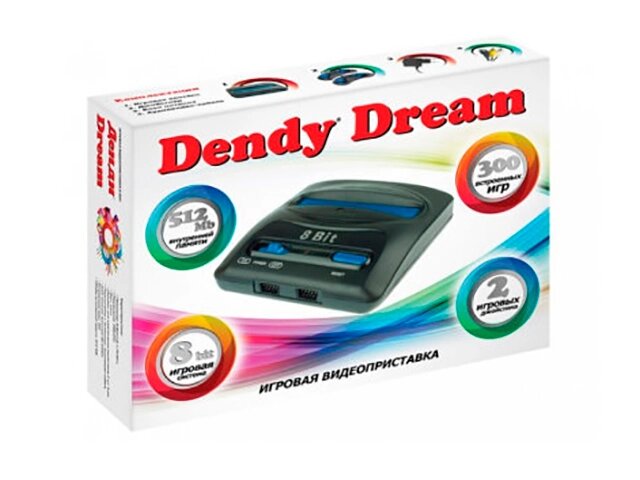 Игровая приставка Dendy Dream 300 игр от компании Admi - фото 1