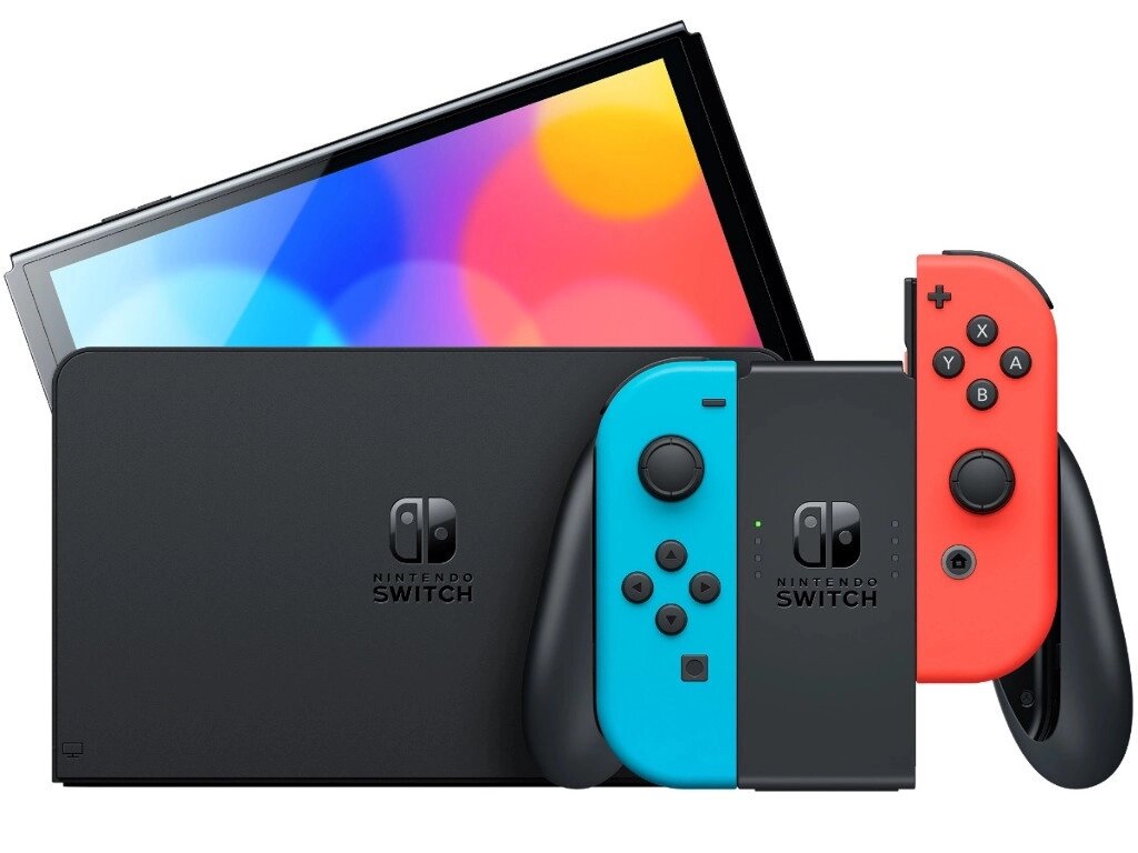 Игровая приставка Nintendo Switch Oled Neon Red-Blue от компании Admi - фото 1