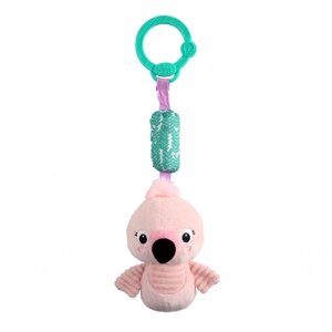 Игрушка погремушка колокольчик для новорожденного Фламинго